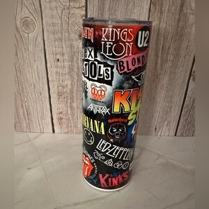 Rock Band Inspired Tumbler | Classic Rock Music Cup | Fan ArtStainless Steel Cup